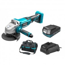 Dedra Set Polizor unghiular 125mm cu acumulator Li-Ion 18V 2.0Ah incarcator 60W si geanta
